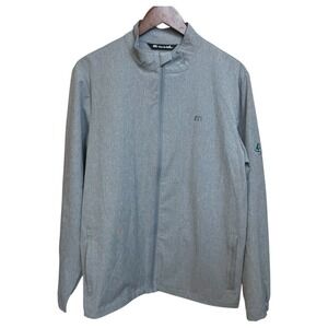 Travis Mathew Full Zip Jacket Cinch Hem Gray‎ M